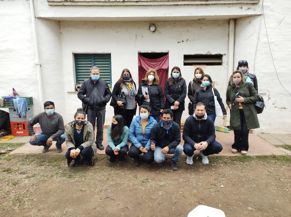 Equipo fotografiado durante el proyecto PRODERI